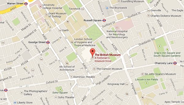 Map of the British Museum