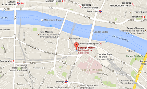 Map of Borough Market