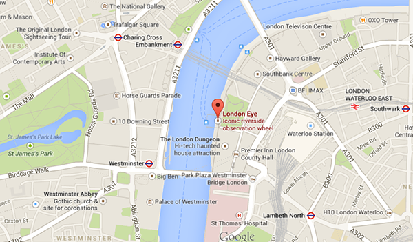 Map of the London Eye